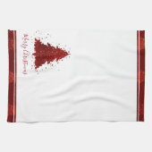 Linge De Cuisine Classic Merry Christmas | Rich Festive Crimson Red (Horizontal)