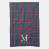 Linge De Cuisine Classic Navy and Red Tartan Plaid Christmas (Vertical)