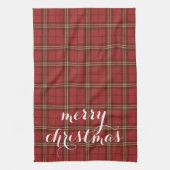 Linge De Cuisine Classic Plaid Merry Christmas Festive -  (Vertical)
