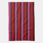 Linge De Cuisine Classique design à rayures verticales rouges et ro (Vertical)