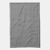 Linge De Cuisine Classique Houndstooth Noir Blanc (Vertical)