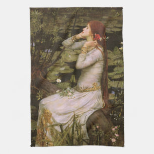 Linge De Cuisine Classique Shakespeare Ophélie Nymphéa Étang Art Fi