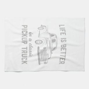 Linge De Cuisine Classique type de camionnette vintage