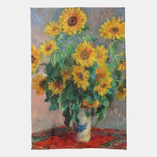 Linge De Cuisine Claude Monet - Bouquet de tournesols (Vertical)