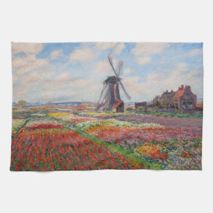 Linge De Cuisine Claude Monet - Champ de Tulipes en Hollande