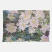 Linge De Cuisine Claude Monet - Clématites blanches (Horizontal)