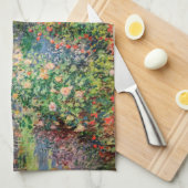 Linge De Cuisine Claude Monet - Coin du jardin à Montgeron (Quart Plié)
