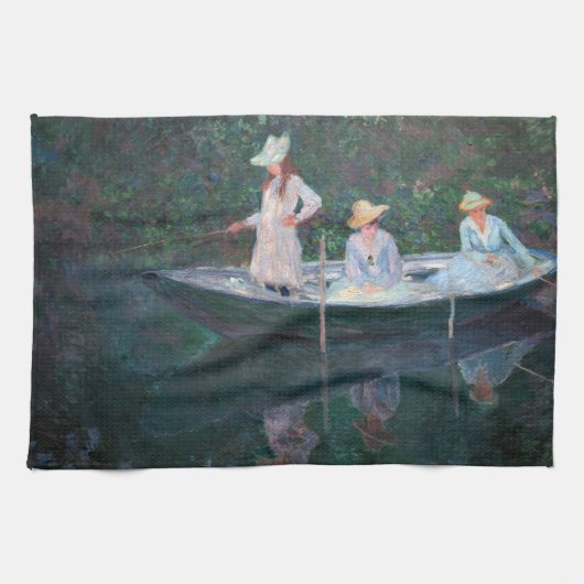 Linge De Cuisine Claude Monet - En Norvegienne Bateau à Giverny (Horizontal)