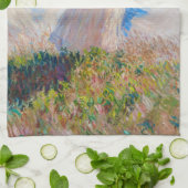 Linge De Cuisine Claude Monet - Femme avec Parasol face à gauche (Plié)