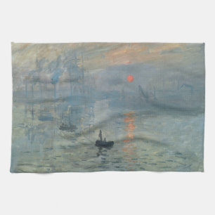 Linge De Cuisine Claude Monet Impression Sunrise Soleil Levant