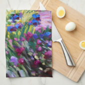 Linge De Cuisine Claude Monet : Jardin d'iris par Giverny (Quart Plié)