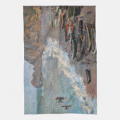 Linge De Cuisine Claude Monet - La plage d'Etretat (Vertical)