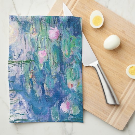 Linge De Cuisine Claude Monet - Nénuphars (Quart Plié)