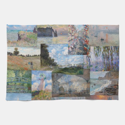 Linge De Cuisine Claude Monet - Patchwork de chefs-d'oeuvre (Horizontal)