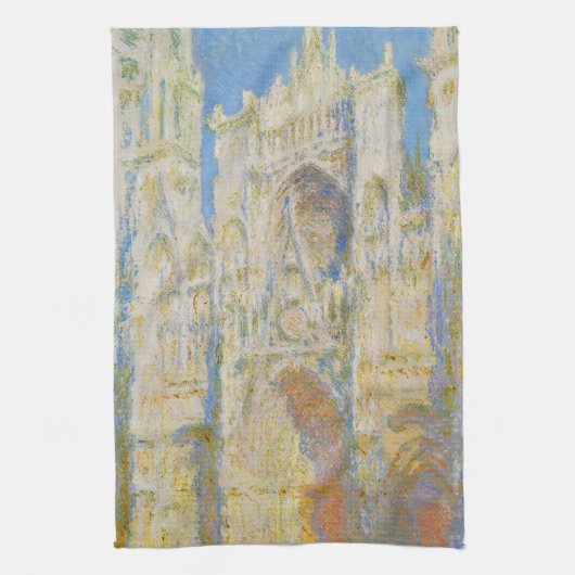 Linge De Cuisine Claude Monet Rouen Cathedral Portal Morning Light (Vertical)