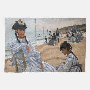 Linge De Cuisine Claude Monet - Sur la plage à Trouville