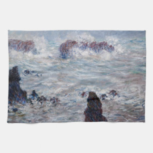 Linge De Cuisine Claude Monet - Tempête au large de la côte de Bell