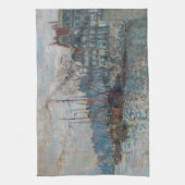 Linge De Cuisine Claude Monet - Vue d'Amsterdam (Vertical)