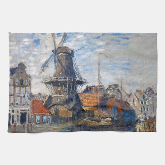 Linge De Cuisine Claude Monet - Windmill, Amsterdam (Horizontal)