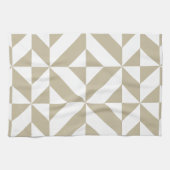 Linge De Cuisine Clay Geometric Deco Cube Pattern (Horizontal)