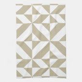 Linge De Cuisine Clay Geometric Deco Cube Pattern (Vertical)
