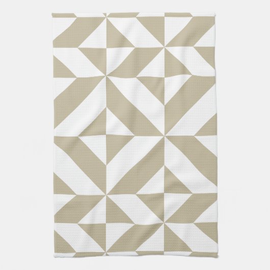 Linge De Cuisine Clay Geometric Deco Cube Pattern (Vertical)