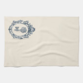 Linge De Cuisine Clé antique encadrée (Horizontal)