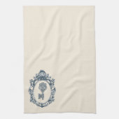 Linge De Cuisine Clé antique encadrée (Vertical)