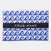 Linge De Cuisine Clé de méandre grecque, Clé de vague, Bleu, Votre  (Horizontal)