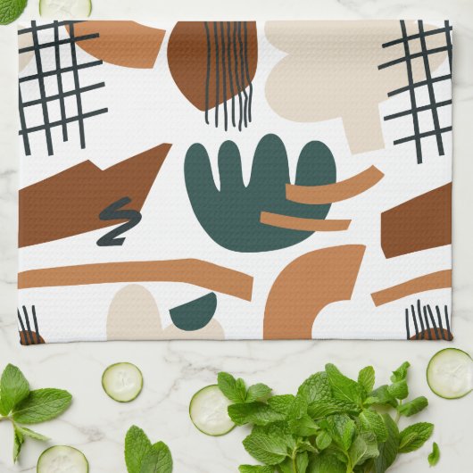 Linge De Cuisine Clean Abstract Boho Pattern | Modern Minimal (Plié)