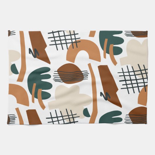 Linge De Cuisine Clean Abstract Boho Pattern | Modern Minimal (Horizontal)