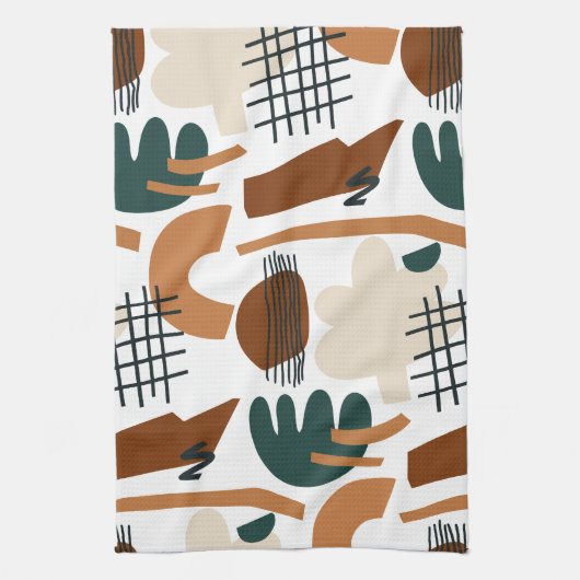 Linge De Cuisine Clean Abstract Boho Pattern | Modern Minimal (Vertical)