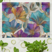 Linge De Cuisine Clematis violet Art Nouveau (Plié)