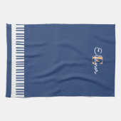 Linge De Cuisine Clés de clavier de piano Monogramme d'instrument d (Horizontal)