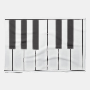 Linge De Cuisine Clés usées de piano