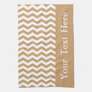 Linge De Cuisine Clifton Beach Sand Wave Chevron personnalisable