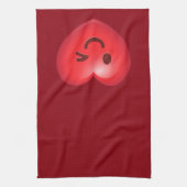 Linge De Cuisine Cligner de l'oeil le coeur Emoji (Vertical)