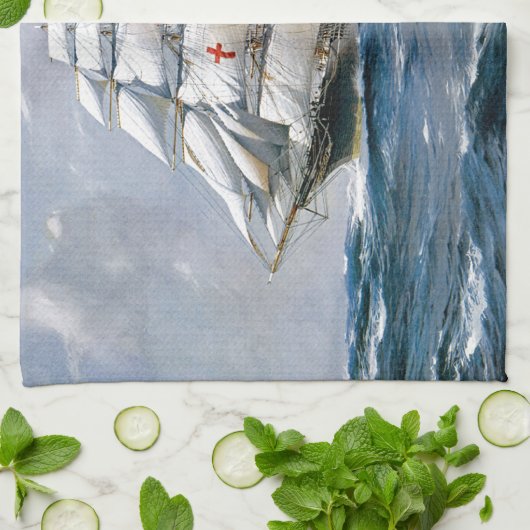 Linge De Cuisine Clipper à voile Dreadnough (Plié)