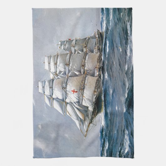 Linge De Cuisine Clipper à voile Dreadnough (Vertical)