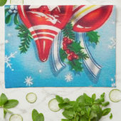 Linge De Cuisine cloches de Noël rétro (Plié)