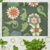 Linge De Cuisine Cloisonne Chine Patter Asiatique Oriental (Plié)
