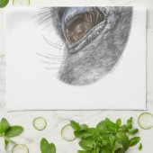 Linge De Cuisine Closeuse de réflexion des yeux du cheval (Plié)