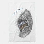 Linge De Cuisine Closeuse de réflexion des yeux du cheval (Vertical)