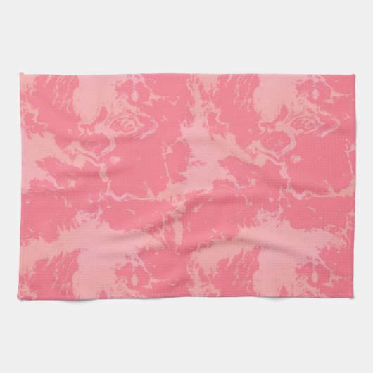 Linge De Cuisine Cloud marbré rose abstrait (Horizontal)
