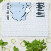 Linge De Cuisine Cloud Mocks Les formes humaines Drôle Caricature (Plié)