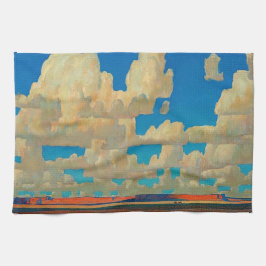 Linge De Cuisine Cloud World par Maynard Dixon (Horizontal)