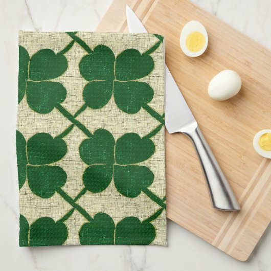 Linge De Cuisine Clover Lattice Linen (Quart Plié)