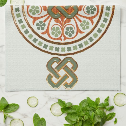 Linge De Cuisine Clover Mandala (Plié)