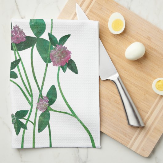 Linge De Cuisine Clover violet (Quart Plié)