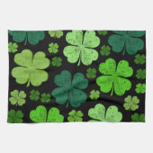Linge De Cuisine Clovers verts, Lucky Clovers, Saint Patrick's Day (Horizontal)